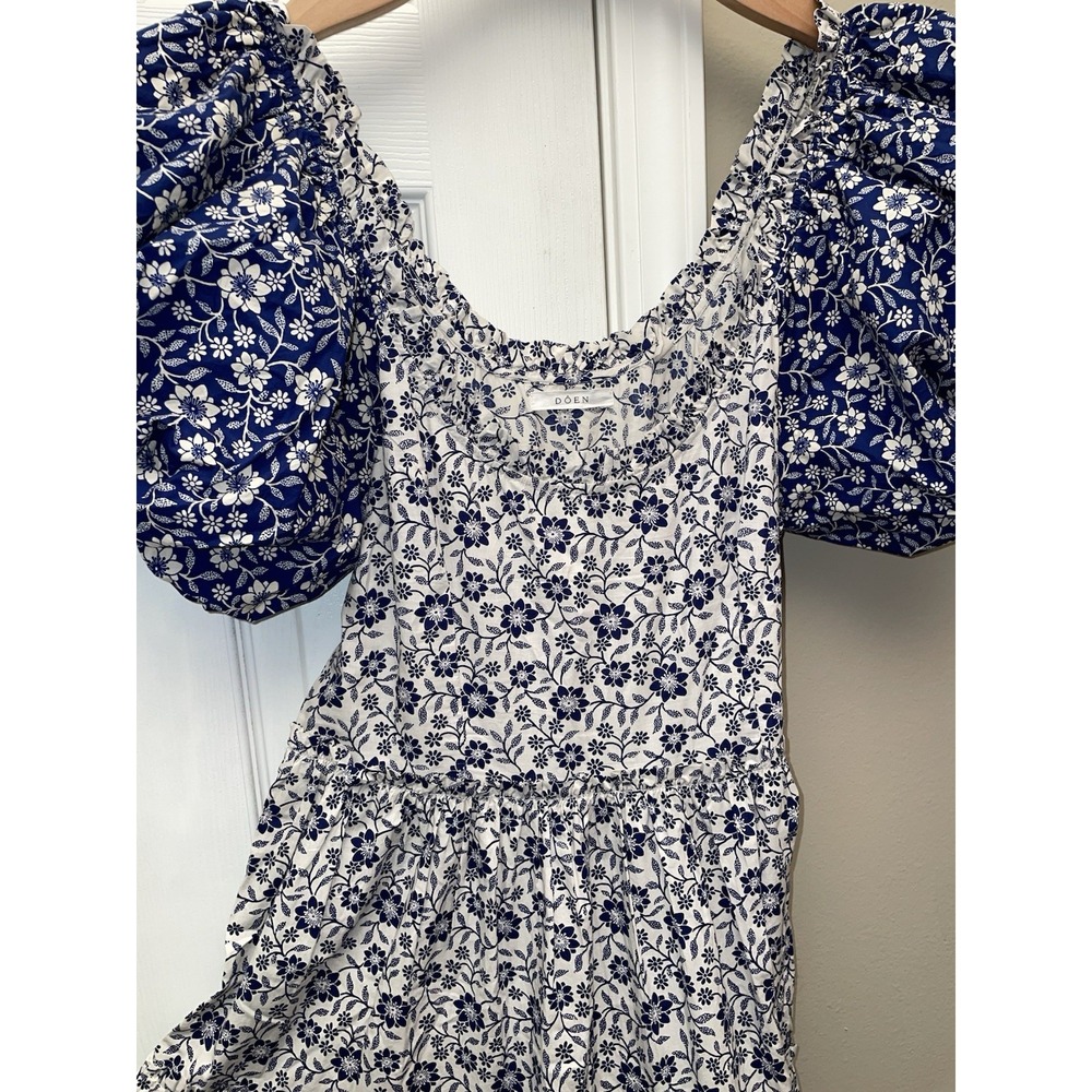 DOEN SIMONETTA DRESS SIZE MEDIUM ORGANIC COTTON Cottagecore Meadow Maxi - Picture 9 of 15